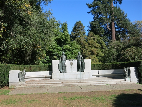 President Harding Memorial in Stanley Park, Vancouver, BC, Canada