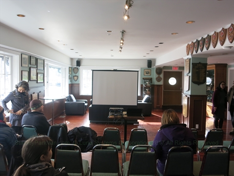 Vancouver Rowing Club room in Stanley Park, Vancouver, BC, Canada