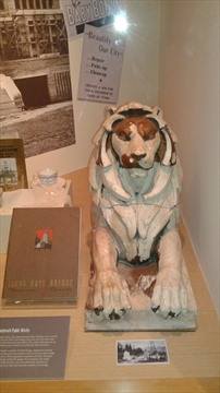 model of Lion in Museum of Vancouver, Vancouver, BC, Canada