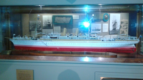 SS Empress of Japan ship model in the Vancouver Maritime Museum