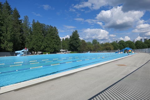 Second Beach Outdoor Swimming Pool in Stanley Park, Vancouver, BC, Canada