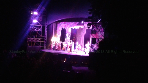 Theatre Under the Stars(TUTS) musical at Malkin Bowl in Stanley Park, Vancouver, BC, Canada