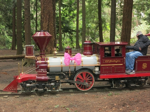 Easter Miniature Train in Stanley Park, Vancouver, BC, Canada