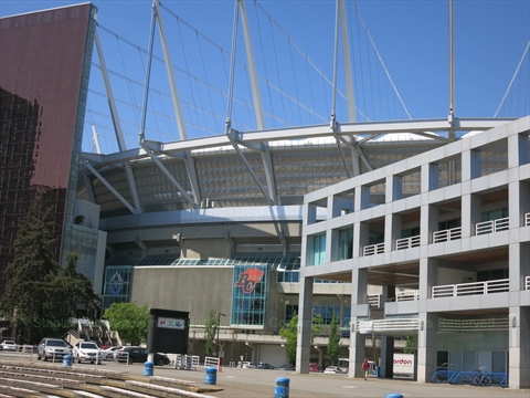 BC Lions game in BC Place, False Creek, Vancouver, BC, Canada