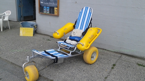English Bay Beach Wheelchair, Vancouver, BC, Canada