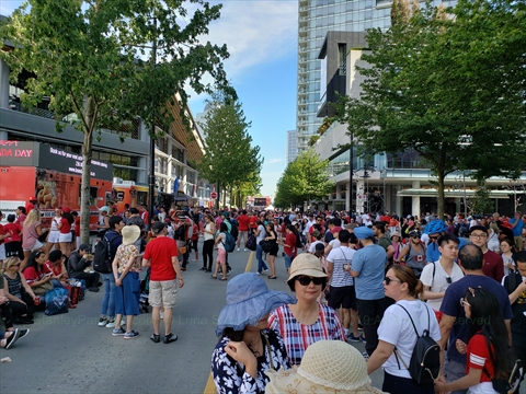 Food Trucks at Canada Day, Vancouver, BC, Canada
