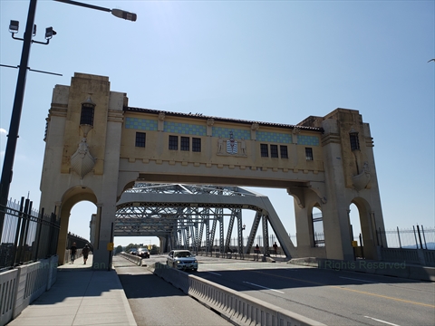 Burrard Street Bridge in Vancouver, BC, Canada