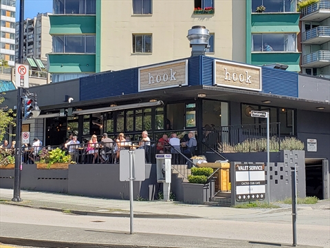 Hook Restaurant at English Bay, Vancouver, BC, Canada