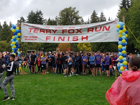 Terry Fox run in Stanley Park, Vancouver, BC, Canada