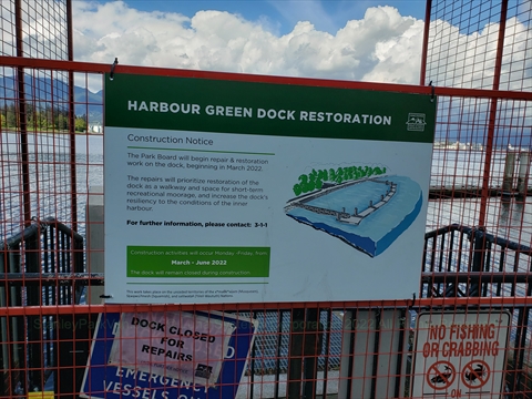 Harbour Green dock in Coal Harbour, Vancouver, BC, Canada