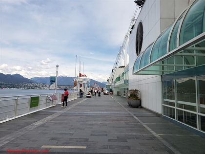 West Promenade of Canada Place, Vancouver, BC, Canada