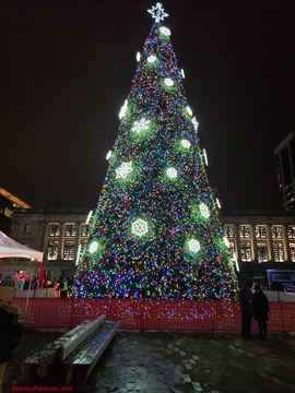 Vancouver Christmas Tree Lighting at Vancouver Art Gallery, Vancouver, BC, Canada