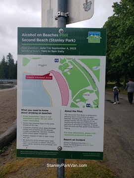 Second Beach Alcohol Pilot in Stanley Park, Vancouver, BC, Canada