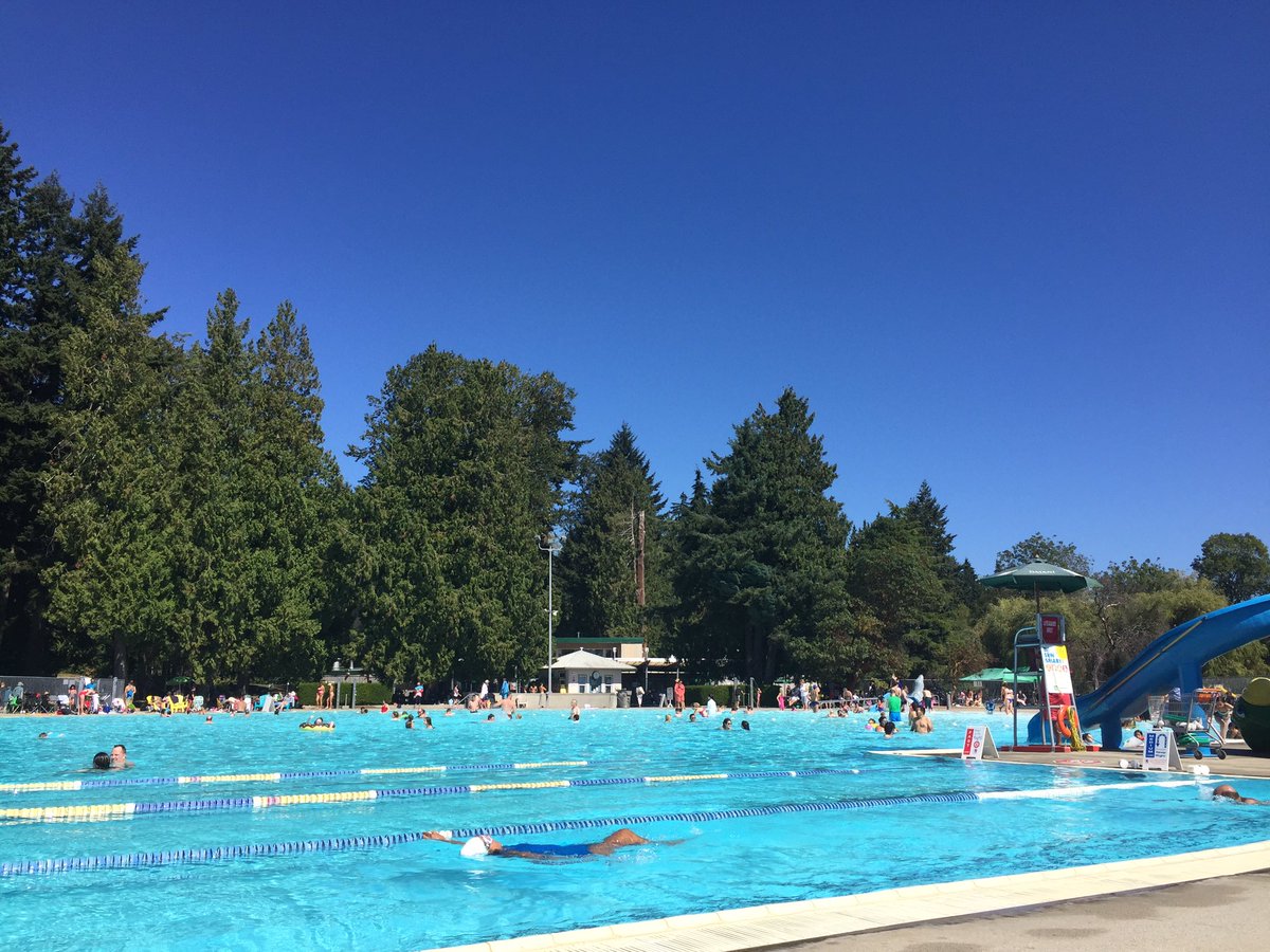 Swimming Pool in Stanley Park, Vancouver, BC, Canada