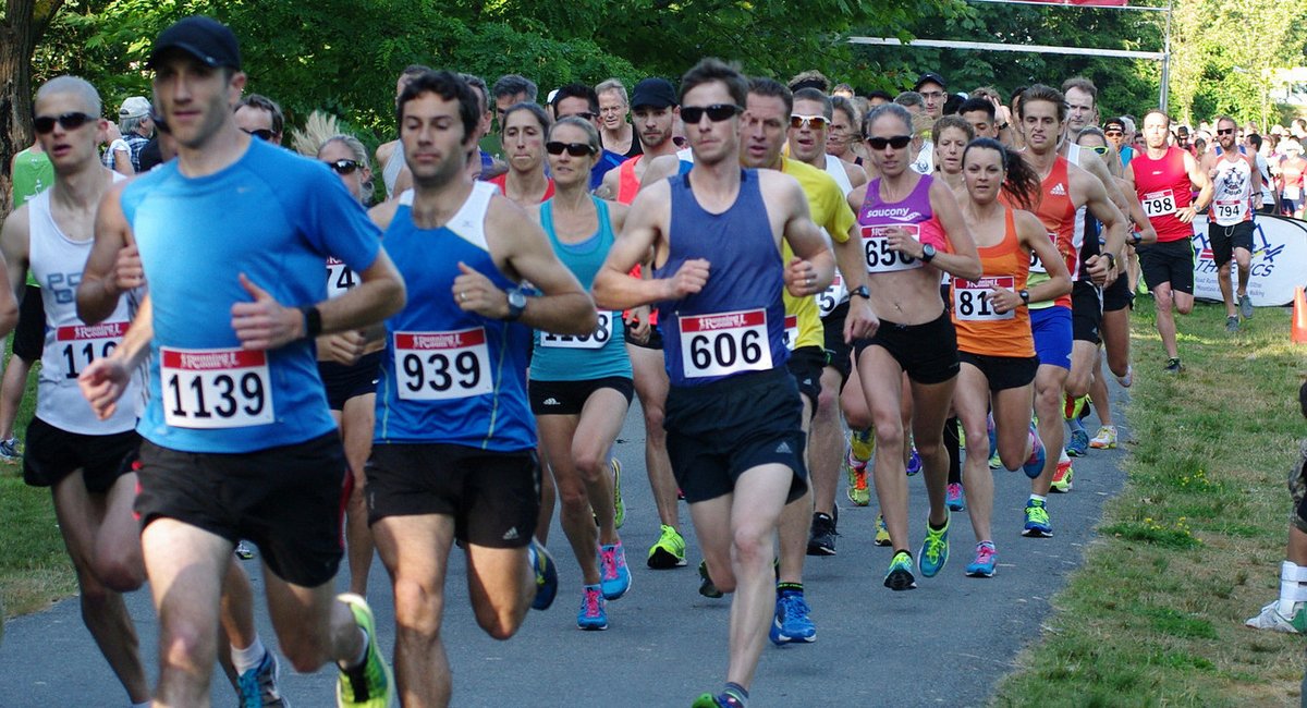 BC Super series run in Stanley Park, Vancouver, BC, Canada