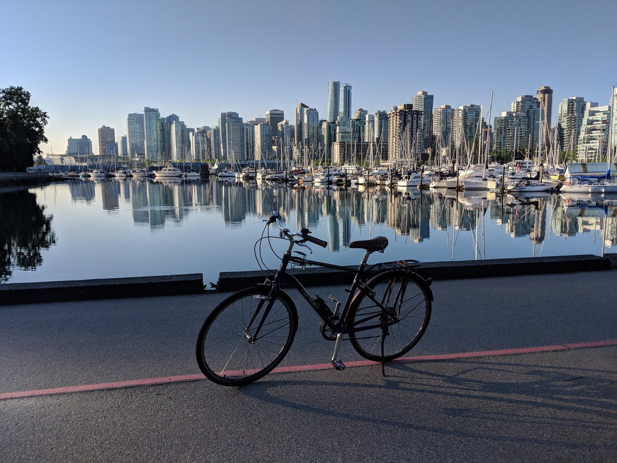 Bicycle in Stanley Park, Vancouver, BC, Canada