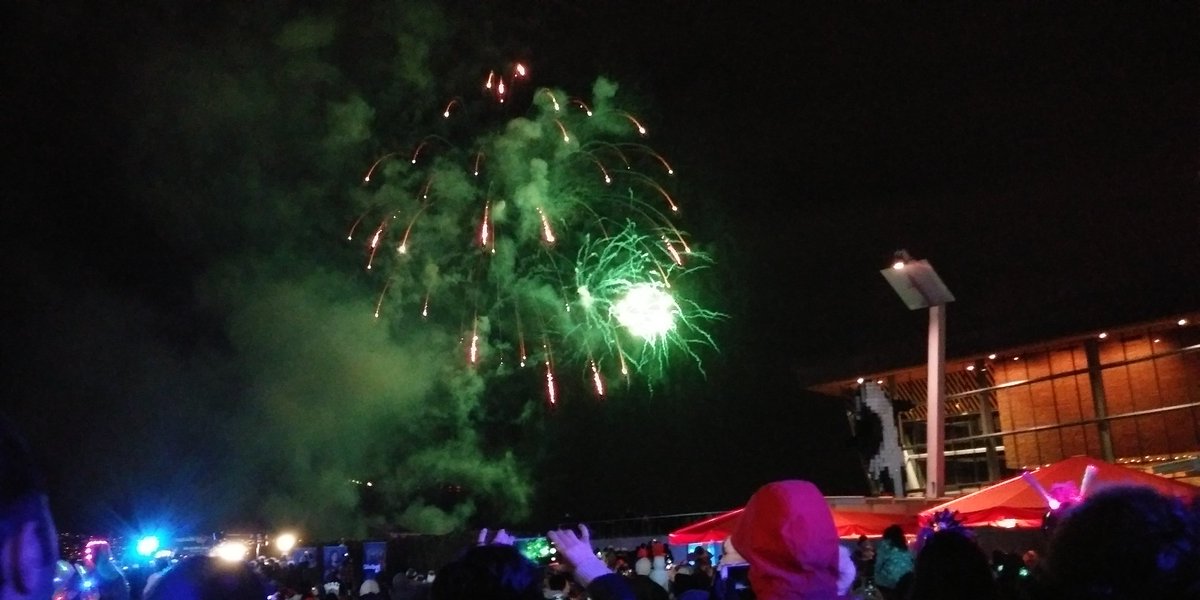 New Years Eve at Jack Poole Plaza, Vancouver, BC, Canada