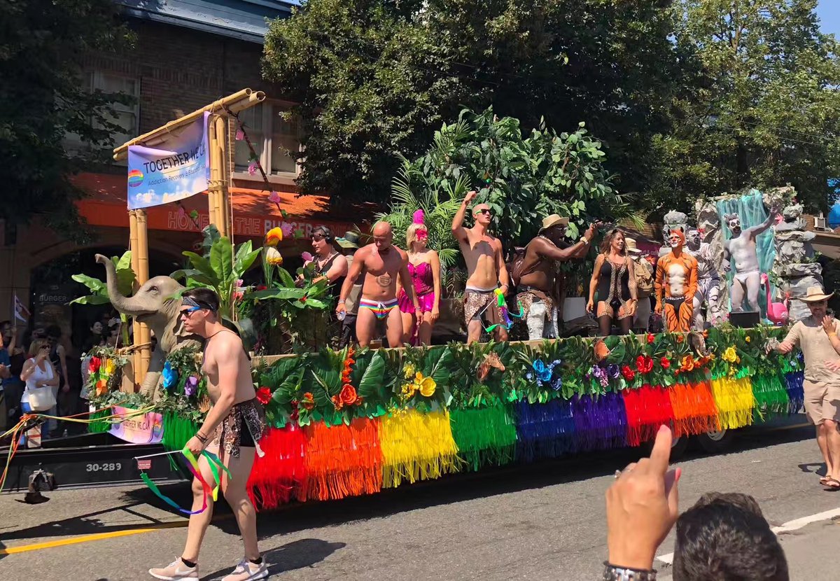 Pride parade in Vancouver, BC, Canada