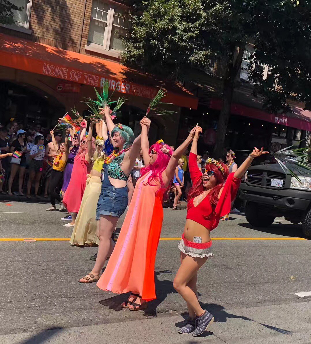 Pride Parade in Vancouver, BC, Canada