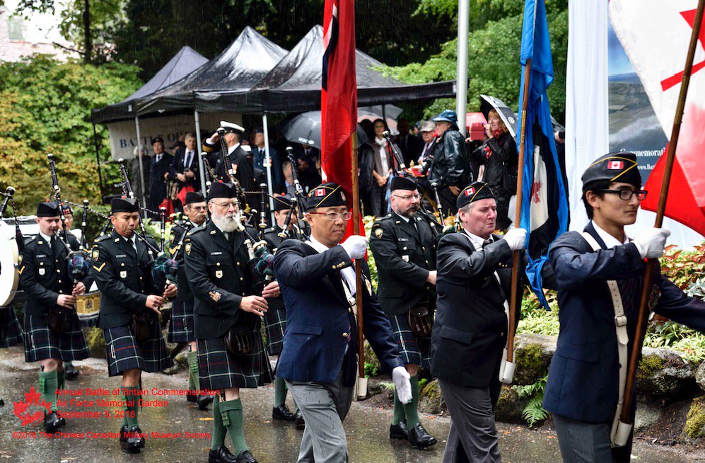 Rememberance Day Ceremony in Stanley Park, Vancouver, BC, Canada