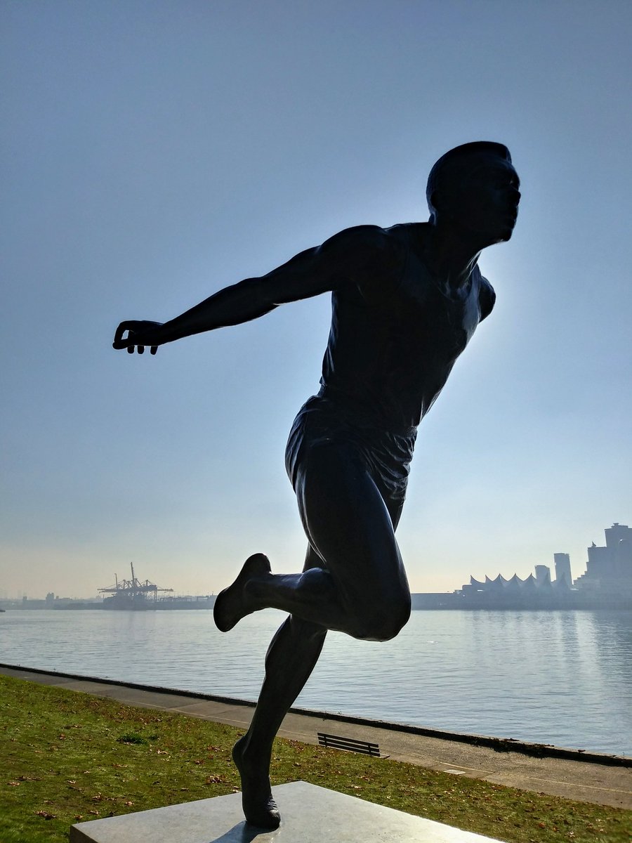 Harry Jerome Statue in Stanley Park, Vancouver, BC, Canada