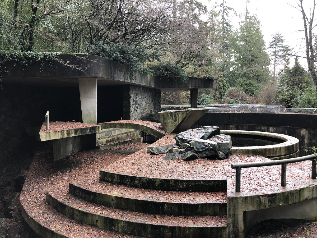 Abandoned Polar Bear Compound in Stanley Park, Vancouver, BC, Canada