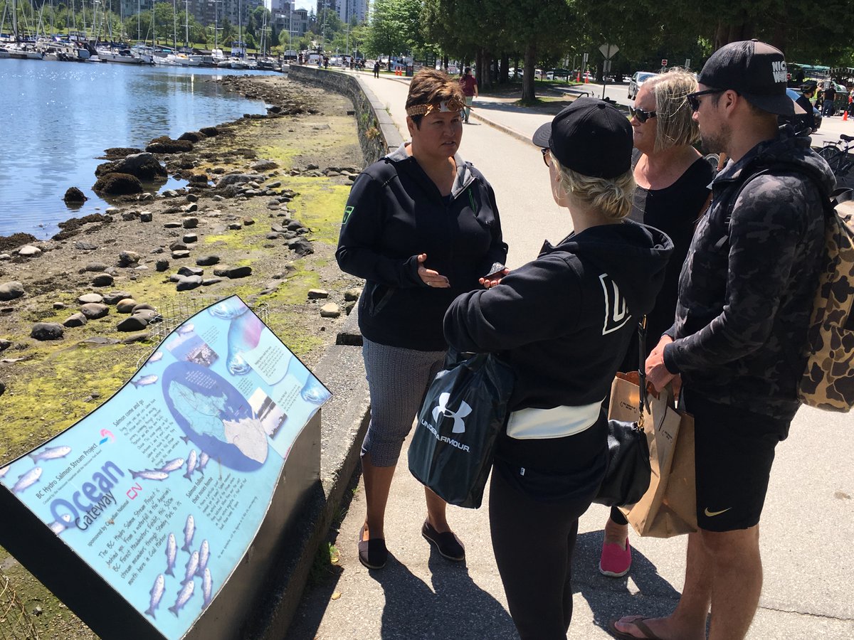 Seawall in Stanley Park, Vancouver, BC, Canada