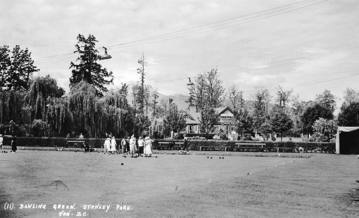 Stanley Park Lawn Bowling Club in 1933