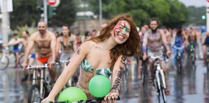 World Naked Bike Ride, Vancouver, BC, Canada